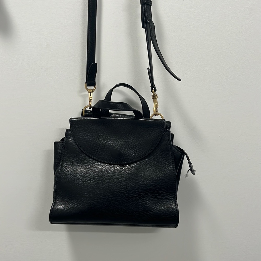 Kate Spade Saturday A Mini Satchel Black Leather Crossbody Purse